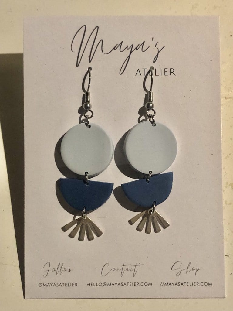 Melinda in dusty Blue earrings