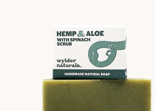 Hemp & Aloe with Spinach Scrub Soap - 58g