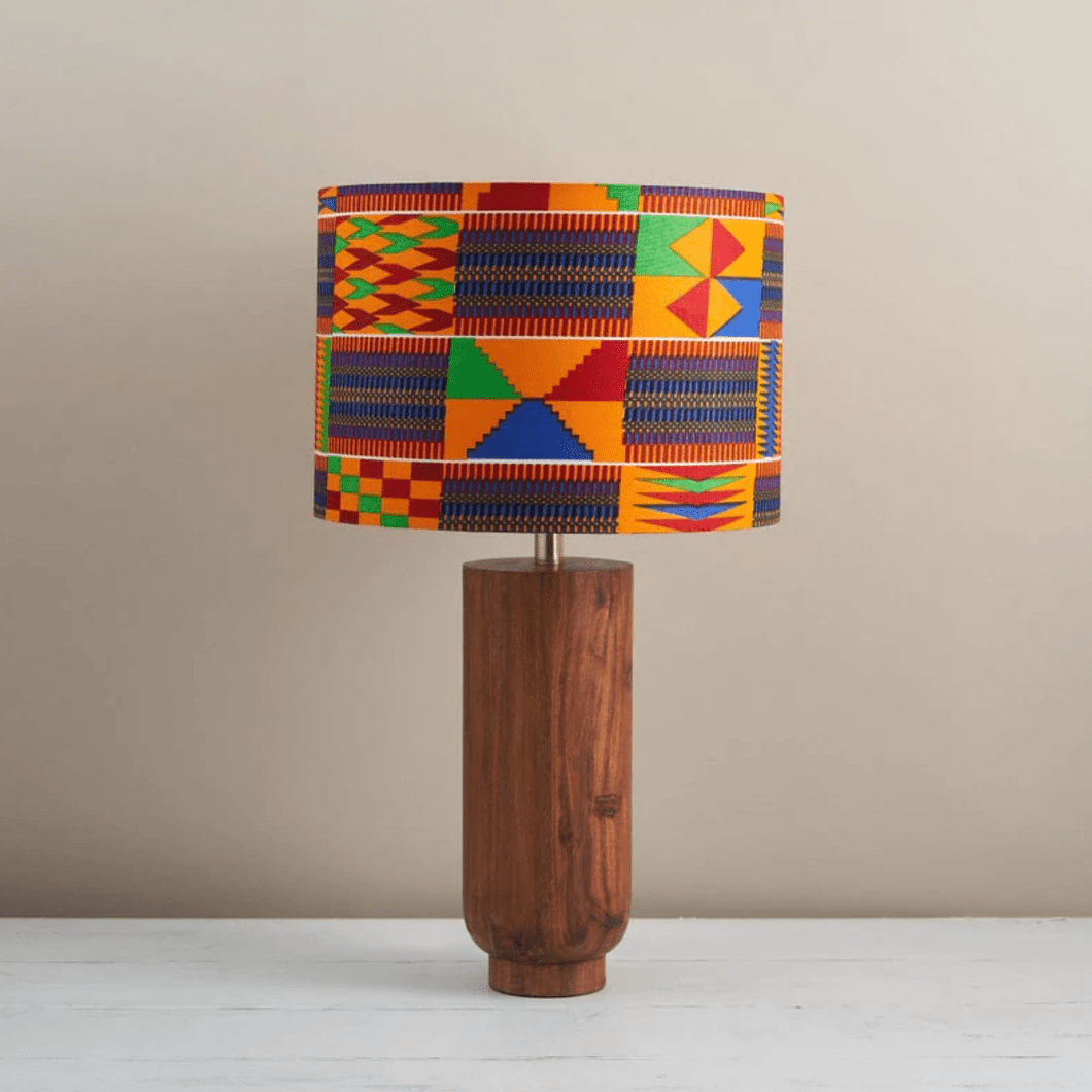 African Wax Print Lampshade - Regal kente
