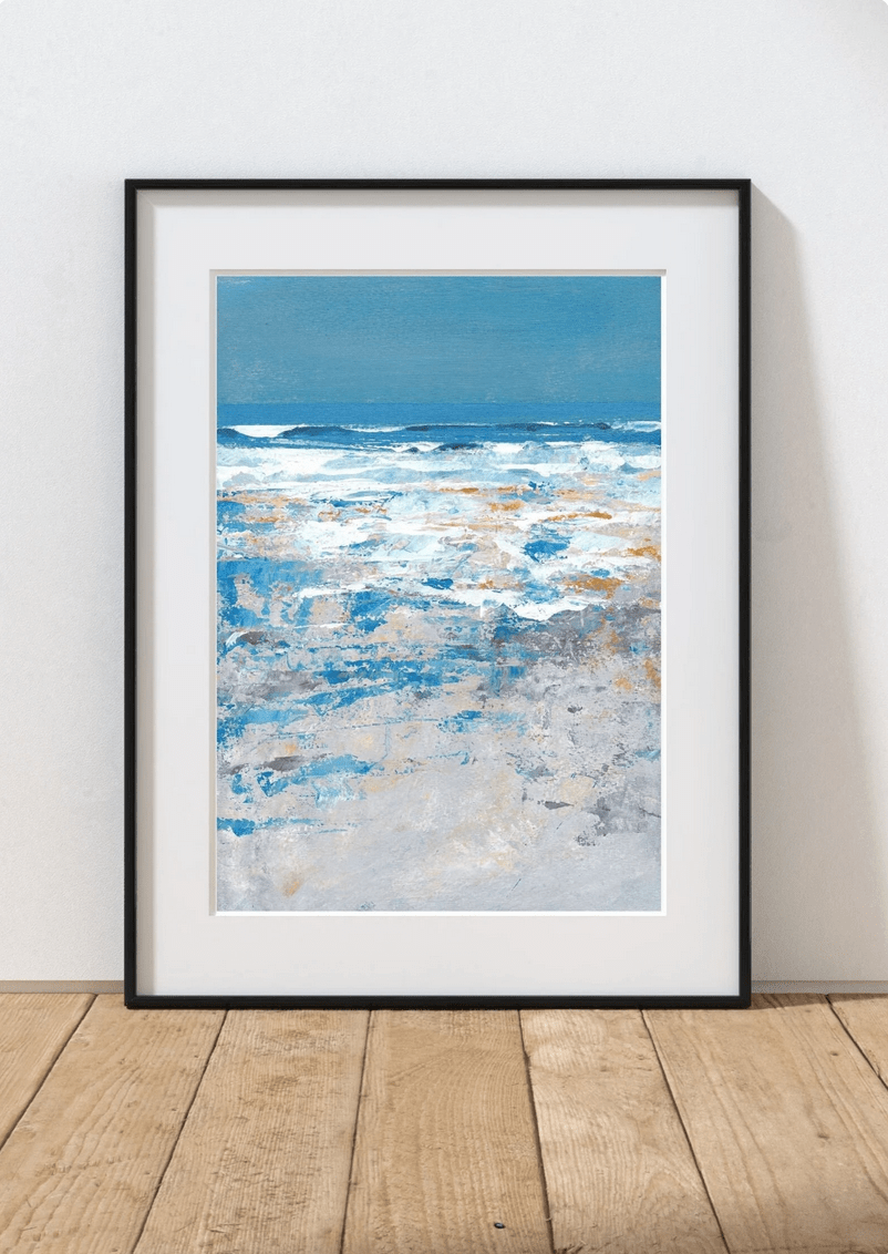 'Clean waves' - Unframed A4 Giclee Print