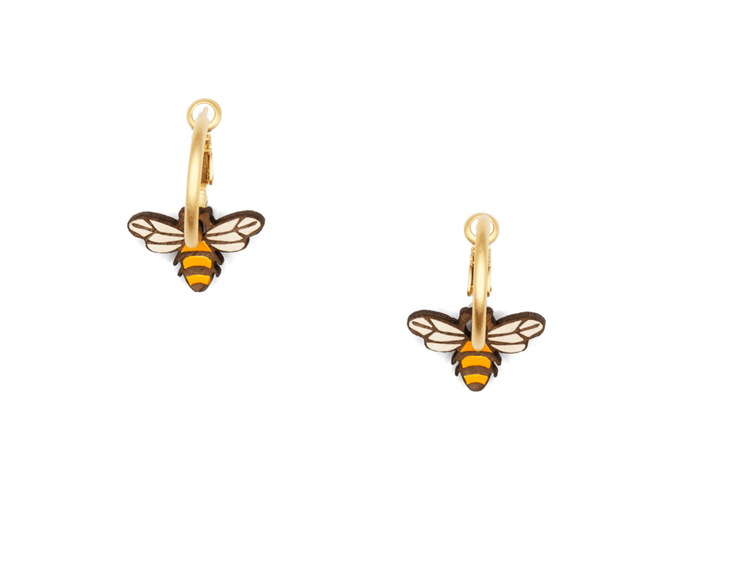 Little bee Hoop earrings
