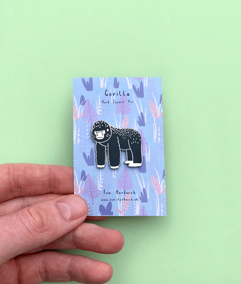 Gorilla Enamel Pin