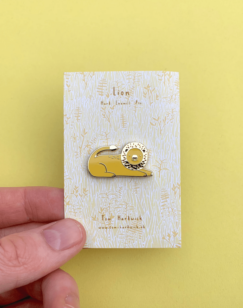 Lion Enamel Pin