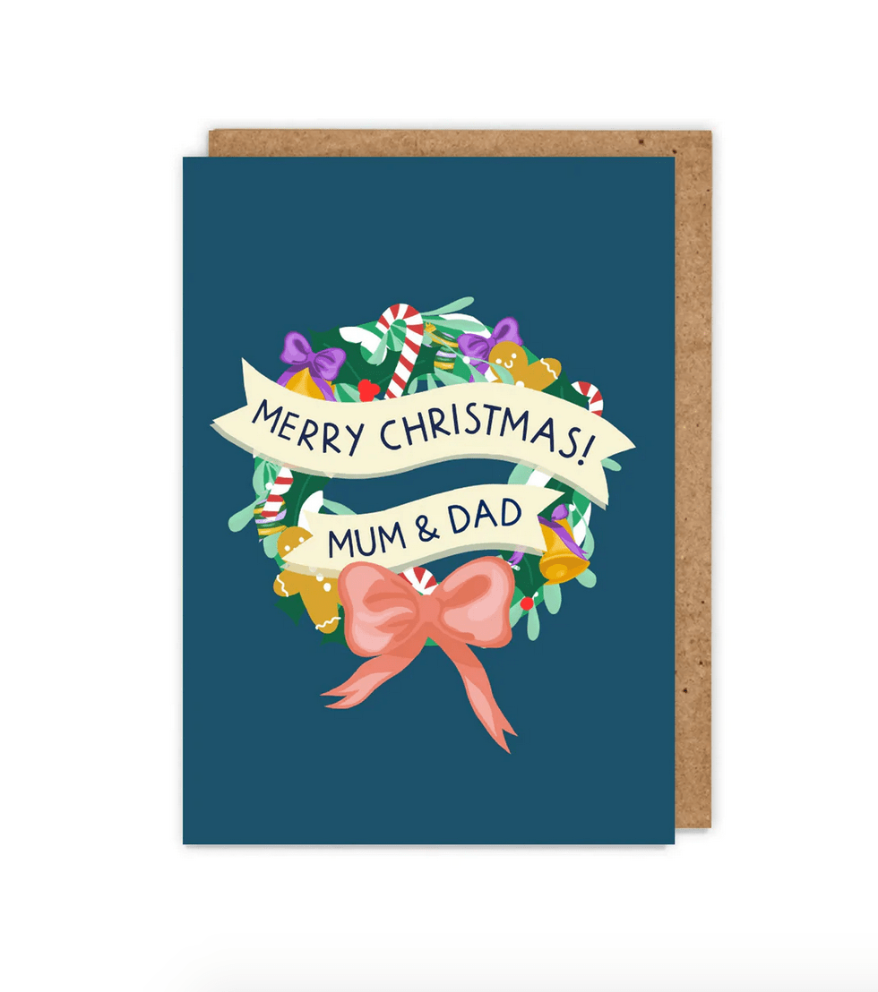 Merry Christmas Mum and Dad!' Christmas Card