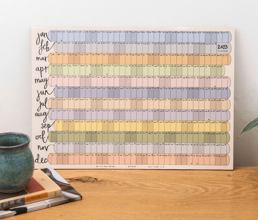 Mini Wall Planner - Year Calendar A3