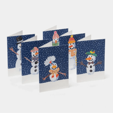 Load image into Gallery viewer, Make your own Christmas cards: Snowman Set (pack of 6)
