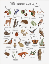 Load image into Gallery viewer, A-Z of Woodland Print
