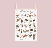 Load image into Gallery viewer, A-Z of Woodland Print
