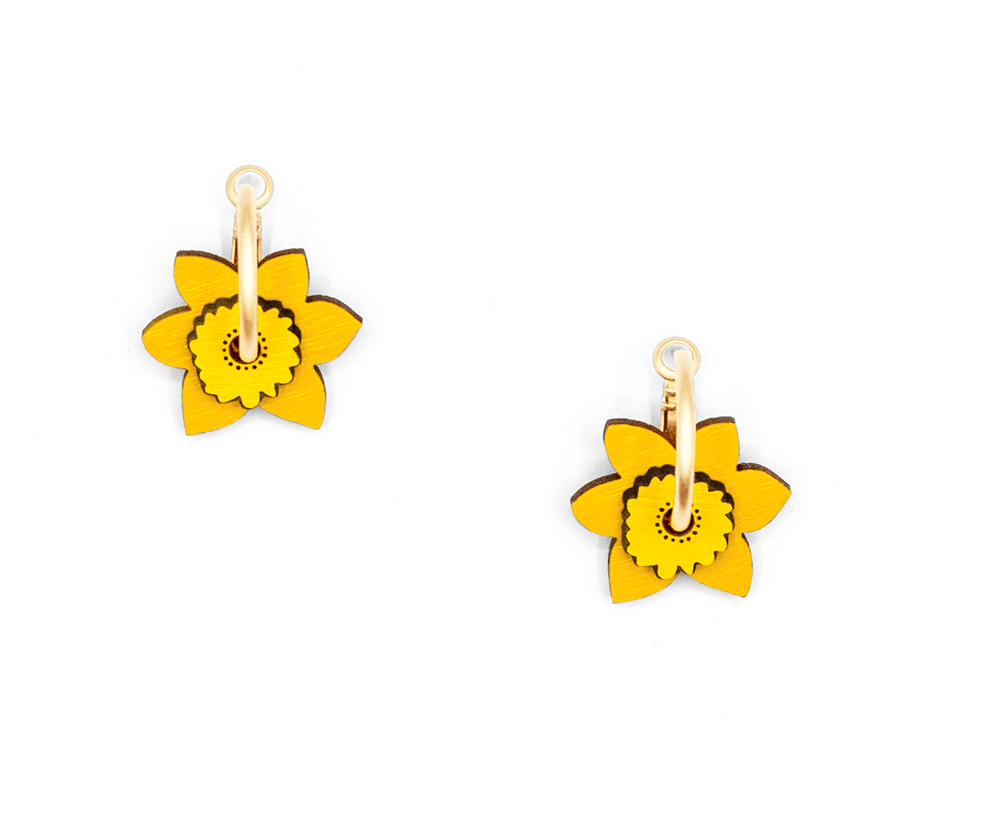 Narcisus Hoop Earrings