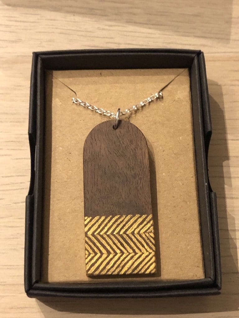 Gold Herringbone Necklace
