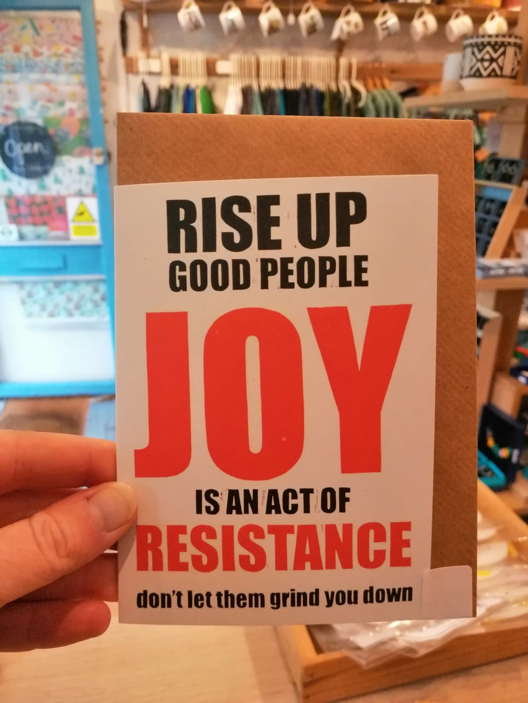 Rise up Good People Card