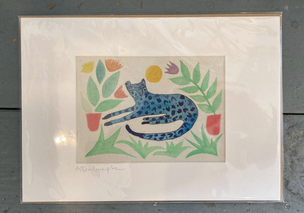 Original Embroidery - Blue Big Cat