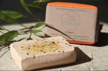 Load image into Gallery viewer, Sunny Luxury Bath Fizz - Orange, Calendula &amp; Frankincense
