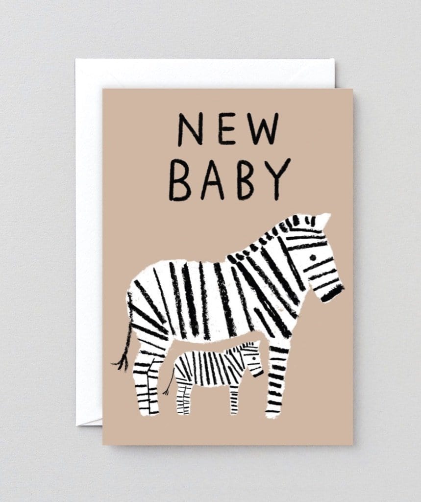 New Baby Zebra Card